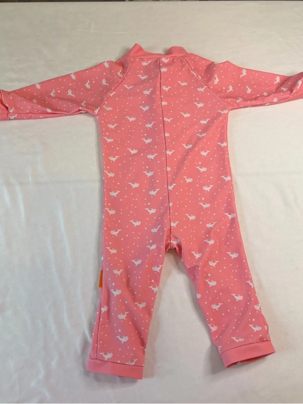 WeVswe Pink Whale One‎ Piece Rash Guard 3-6M